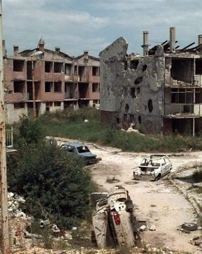 Ødelagte bygninger i Dobrinja, Sarajevo