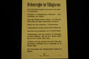 Ordensregler for tilflugtsrum - Statens civile luftværn © Københavns Bymuseum