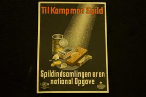 Til kamp mod spild, plakat fra Justitsministeriets propagandakontor © Københavns Bymuseum
