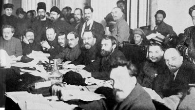 Bolsjevikkerne holder partimøde i 1920